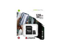 Kingston 128 GB microSDXC Class 10 UHS-I Canvas Select Plus + SD Adapter SDCS2/128GB
