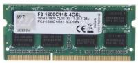 G.Skill 4 GB SO-DIMM DDR3 1600 MHz (F3-1600C11S-4GSL)