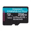 Kingston 256 GB microSDXC Canvas Go! Plus UHS-I U3 V30 A2 Class 10 (SDCG4/256GBSP)